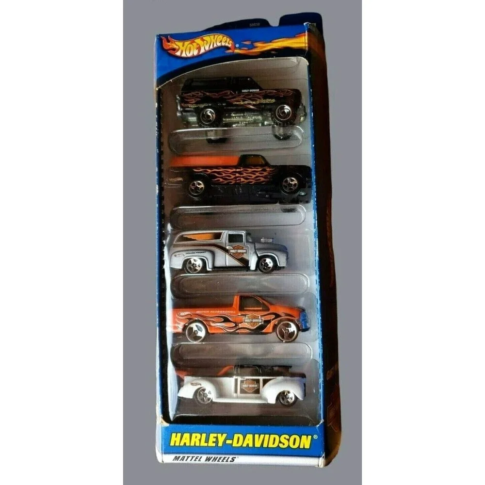 2000 Hot Wheels HARLEY-DAVIDSON Gift 5-Pack Die-Cast Cars #50030 1:64 NIP